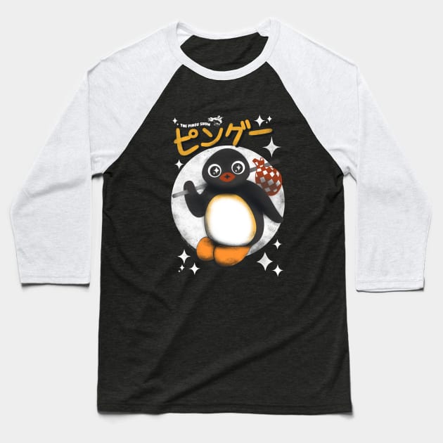 The pingu show Baseball T-Shirt by Pescapin